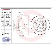 Brembo 08.E955.11 Remschijf