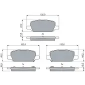Bosch Remblokkenset, schijfrem 0 986 460 086