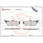 Brembo 07bb03 Genuine Type 65 Remblokken