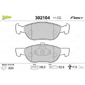 Valeo 302104 Remblokken