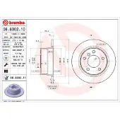 Brembo 08.8302.11 Remschijf