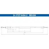 Ate 24.3727-0494.2 Handremkabel