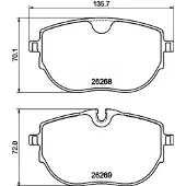 Hella Remblokkenset, schijfrem 8DB 355 040-921