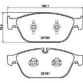 Hella 8DB 355 016-021 Remblokken