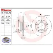 Brembo 08.A730.10 Remschijf