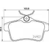 Brembo Remblokkenset, schijfrem P 06 102