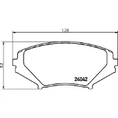 Hella 8DB 355 010-881 Remblokken