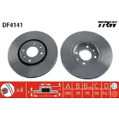 TRW Remschijf DF4141 voorkant, geventileerd, 1 Stuk
