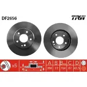 TRW Remschijf DF2656