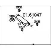 MTS 01.61047 Einddemper