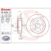 Brembo 11-20 Dodge Durango/Jeep Grand Cherokee Rear Premium UV Coated OE Equivalent Rotor