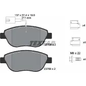 Textar Remblokset 2370901, voor