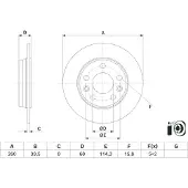 Bosch 0 986 479 H69 Remschijf