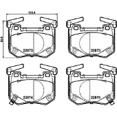 Hella Remblokkenset, schijfrem 8DB 355 040-731