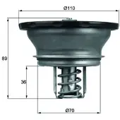 MAHLE ORIGINAL THD 3 76 Thermostaat, koelvloeistof