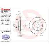 Brembo 09.A968.11 Remschijf