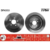 TRW DF4353 Remschijf