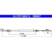 Ate Handremkabel 24.3727-0847.2 ATE voor o.a. CITROEN, FIAT, LANCIA, PEUGEOT