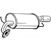 Bosal Geluiddemper achter 171-055