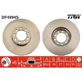 TRW Remschijf DF4994S, 1 Stuk
