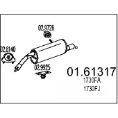 MTS 01.61317 Einddemper