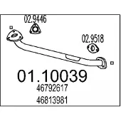 MTS 01.10039 Voorpijp
