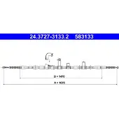 Ate Trekkabel, parkeerrem 24.3727-3133.2