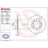 Brembo Remschijf 08A53010 achter, volledig, 1 Stuk