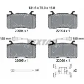 Textar Remblokset 2209401, voor