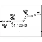 MTS 01.42340 Voorpijp