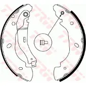 TRW Remschoenset GS8689 TRW voor o.a. FORD