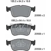 Textar Remblokset 2055601, voor