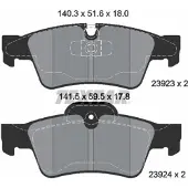 Textar Remblokset 2392302, achter
