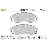 Valeo 301077 Remblokken