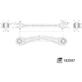 FEBI BILSTEIN Draagarm, wielophanging 182597