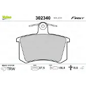 Valeo 302340 Remblokken