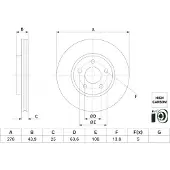 Bosch 0 986 479 H66 Remschijf