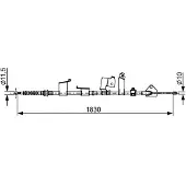 Bosch Trekkabel, parkeerrem 1 987 482 652