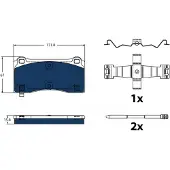 TRW Remblokkenset, schijfrem ELECTRIC BLUE GDB2431BTE