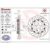 Brembo 09.9547.33 Remschijf