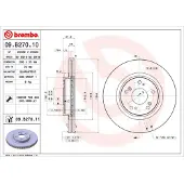 Brembo Remschijf 09B27011 voorkant, geventileerd, 1 stuk