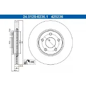 Ate Remschijf 24.0125-0236.1, 1 stuk