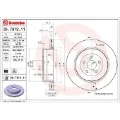 Brembo 2004 Subaru Impreza Rear Premium UV Coated OE Equivalent Rotor