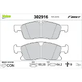 Valeo 302916 Remblokken