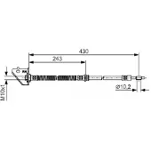 Bosch Remleiding 1 987 481 B30, Rechts