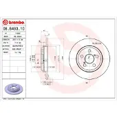 Brembo Remschijf 08.B493.10