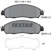 Textar Remblokset 2243903, voor