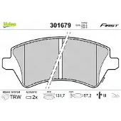 Valeo 301679 Remblokken