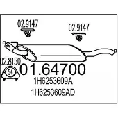 MTS 01.64700 Einddemper