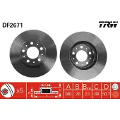TRW DF2671 Remschijf